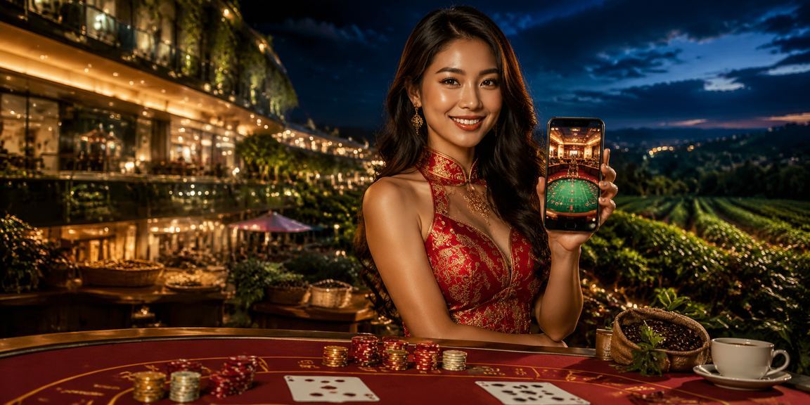Quảng cáo khuyến mãi neon tại sòng casino ban đêm ở TP.HCM – vnd88